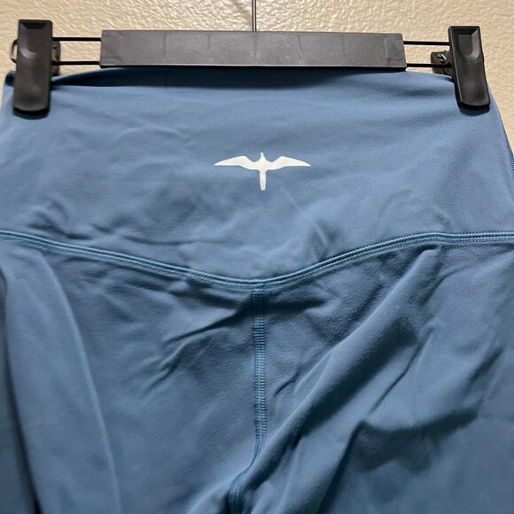 The 'Iwa Company Designed In Hawai'i Leggings Blue Hi-Rise Stretch Yoga Gym Sz L - Picture 5 of 6